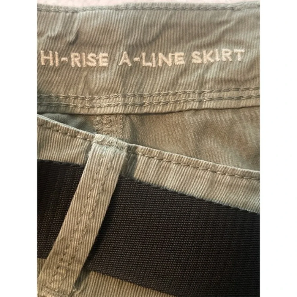 American Eagle Outfitters Cargo Skirt Olive Green Belted Utility Mini‎ granola